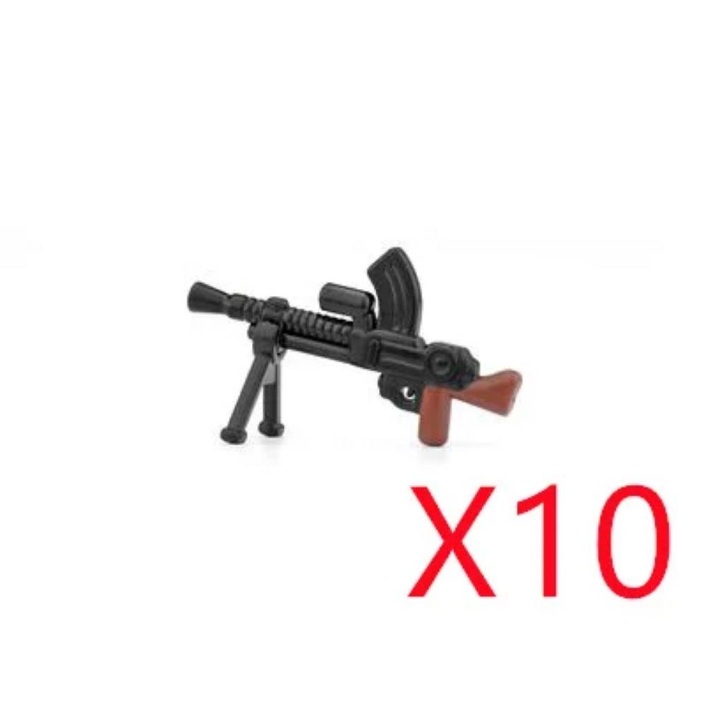 WWI WWII Building Blocks Soldiers Military Accessories Bomb Two-color Gun Mini Brick Weapons Gift Toy AKM Helmet RPG Grenad X026