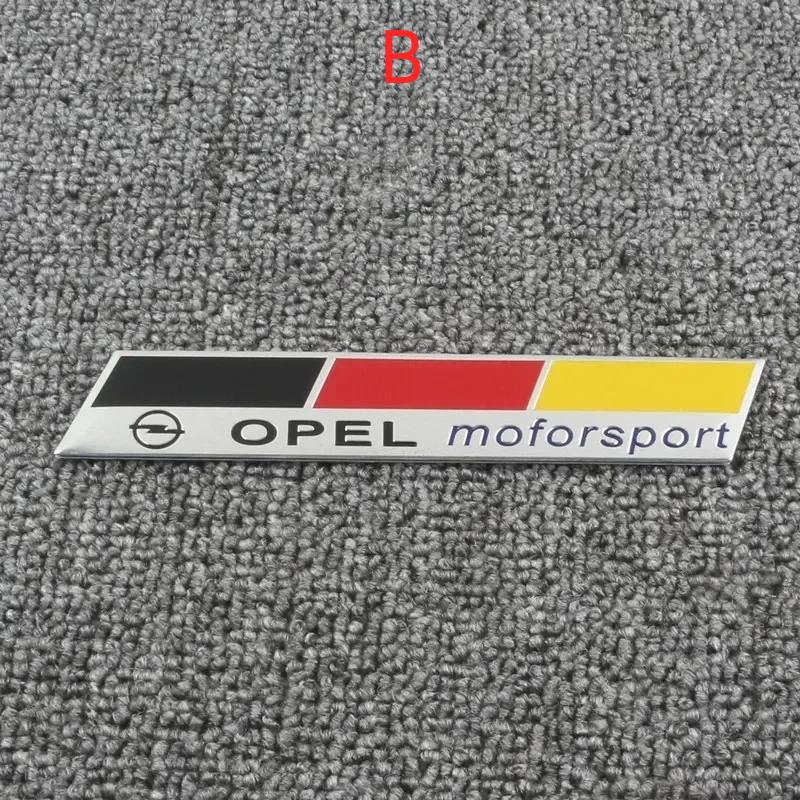 3D Aluminum OP/EL Car Emblem Badge Rear Trunk Sticker For Astra H G J Insignia Mokka Zafira Corsa Vectra C D Body Accessories