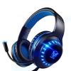 Pacrate Drátová herní sluchátka PS4 Switch Herní sluchátka s nastavitelným mikrofonem Potlačení šumu LED Světlo Stereo Basy 3,5mm Xbox One PS4 PC La