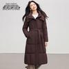 SNOWFLYING Women's Long Knee-Length Down Parka