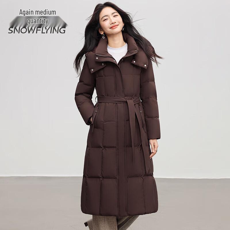 SNOWFLYING Women's Long Knee-Length Down Parka