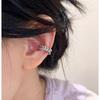 Asymmetrical Zirconia Wheat Ear Cuff: Luxury & Cool Earring, No Piercing Required