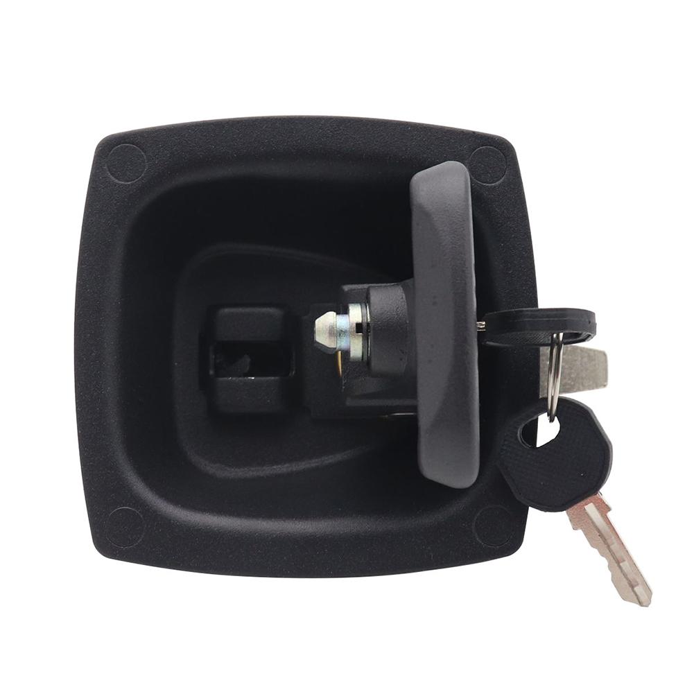 Zinc Alloy T-Handle, Compression Lock Mechanism Trailer Door Paddle Entry Door Lock With Keys, Waterproof RV Camper Trailer Tool Box Door Lock