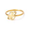Stainless Steel Initial Letter Pendant Rings For Women Gold Color Trend A-Z Letter Finger Ring Aesthetic Wedding Jewelry Bijoux