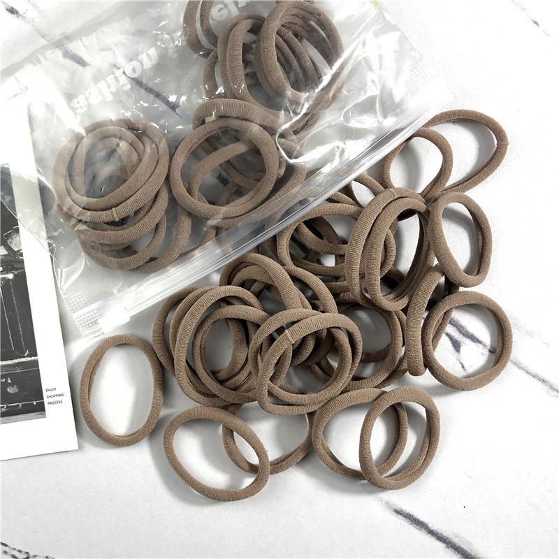 20/50 STÜCKE/Set Haargummis für Frauen Mädchen Basic Haargummis Seile 4cm Einfaches Elastisches Stirnband Haarschmuck Pferdeschwanzhalter