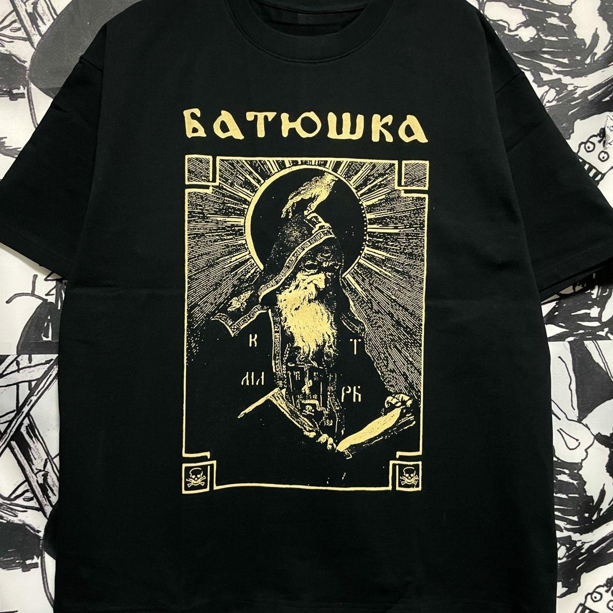 

Polish Black Metal Cotton Short Sleeve T-shirt BATUSHKA Band Four Seasons Render Unlined Upper Garment of Men and Women 2XL