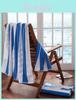 Minimalist Striped Cotton Beach Towel With Absorbent Quickdry Fabric For Adults Outdoor Use