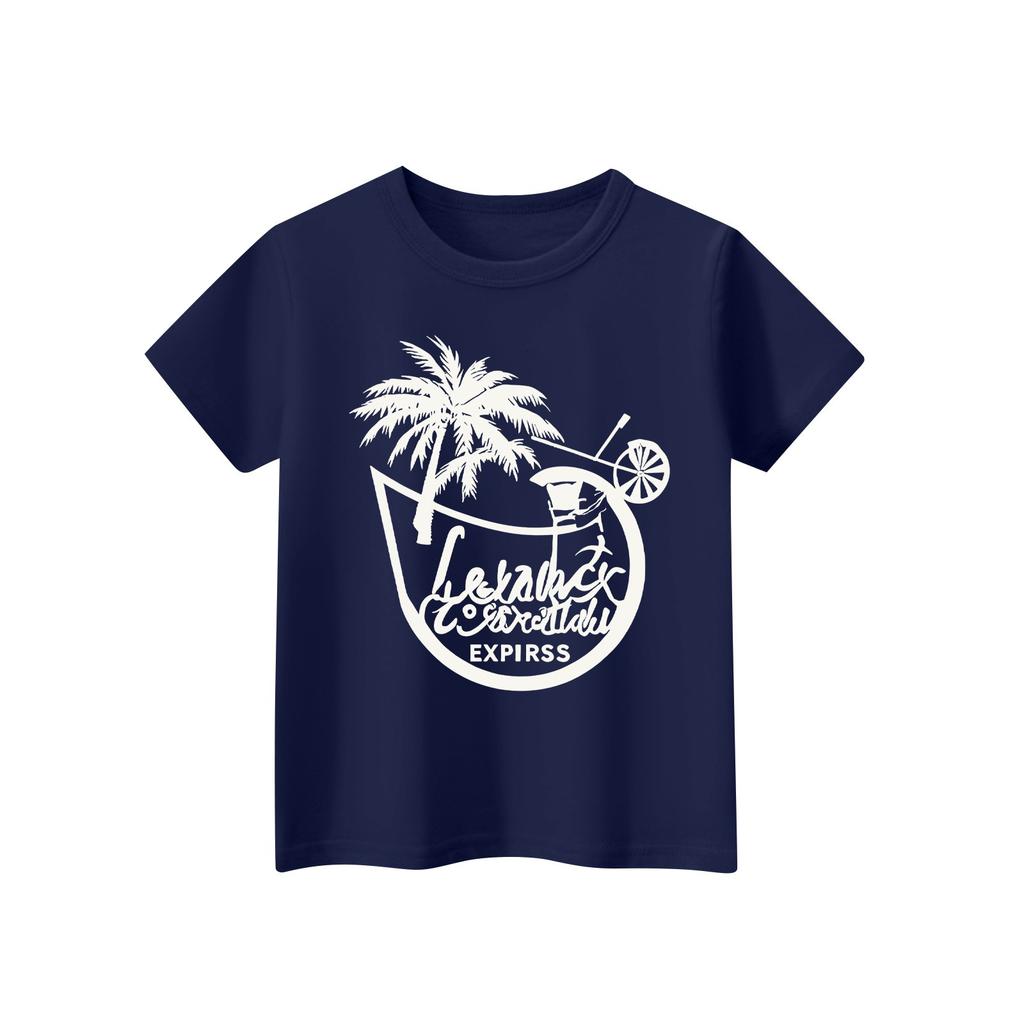 Children's Short Sleeve Neck T-Shirt Animal Print Daily Casual Top