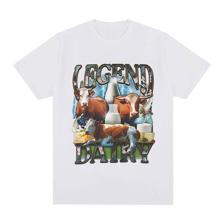 Lustige Milch macht meinen Bauch weh Meme Grafik T-Shirt Unisex Damen Mode Oversized T-Shirt Lässige O-Ausschnitt Kurzarm Tops T-Shirts