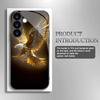Högtempererat Glasfodral med Örnmotiv Lämpligt för Samsung Galaxy S26 S25 S24 S23 S22 S20 FE/Ultra/Plus Reptåligt