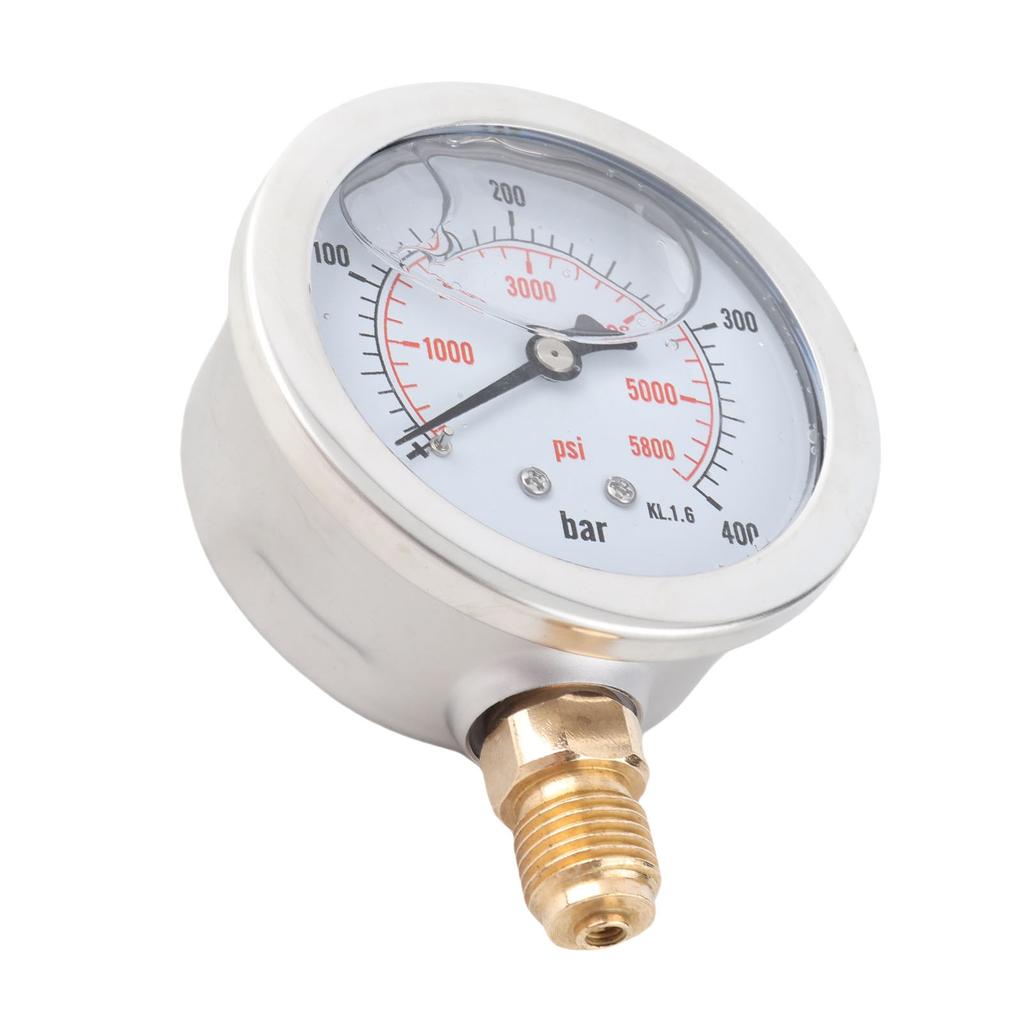 0‑400BAR 0‑5800PSI G1/4 68mm Dial Hydraulic Pressure Gauge Meter Hydraulic Gauge Pressure Measuring Tool Manometer