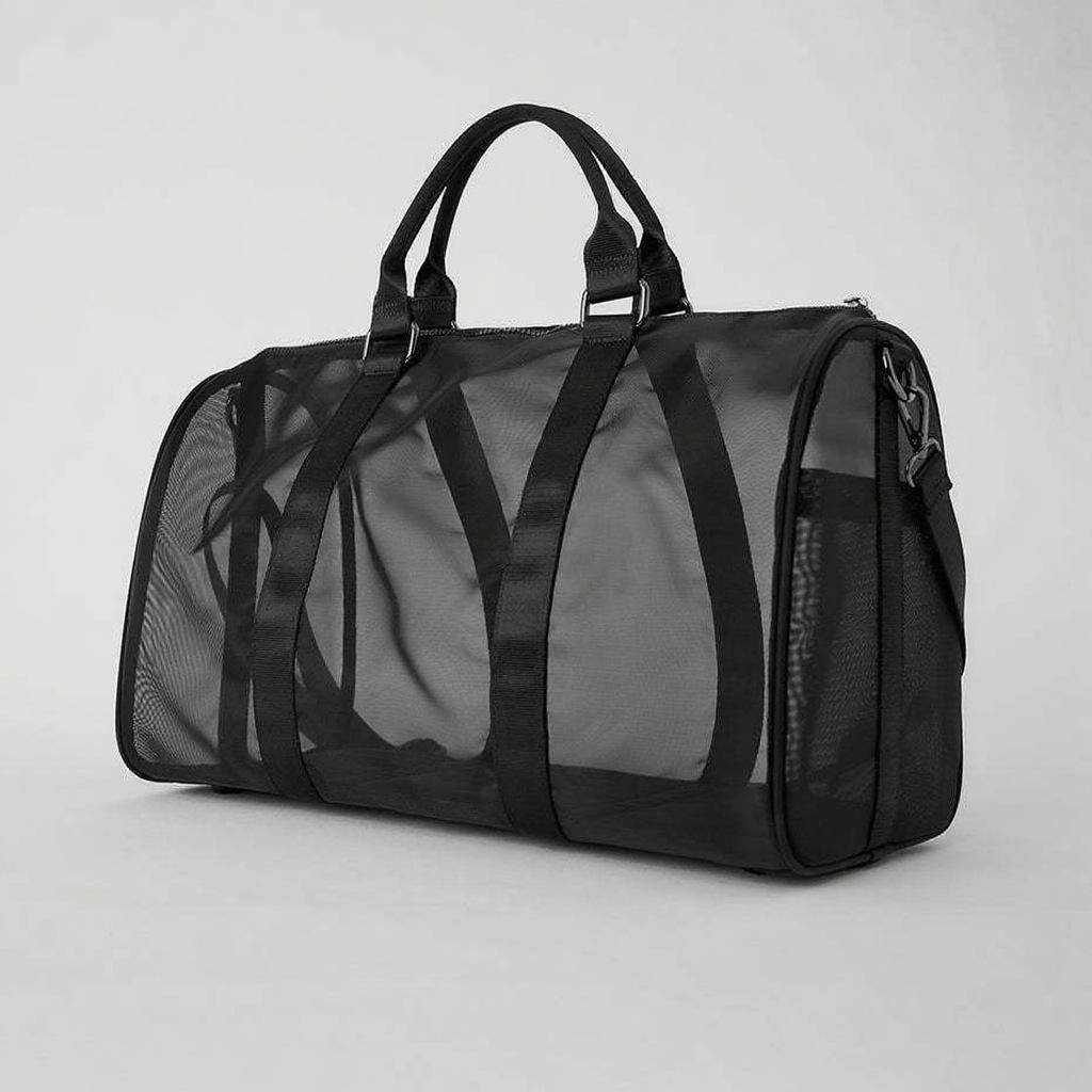 Transparente Netz-Reisetasche für Damen, Schulter-Crossbody-Tasche mit großem Fassungsvermögen, Aufbewahrungstasche für Yoga-Fitness-Sport, Handtasche