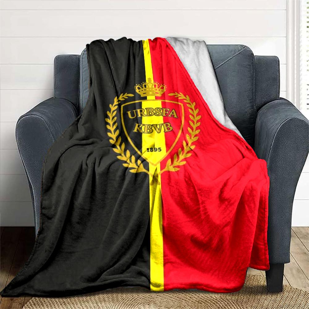 Belgica Print Flannel Blanket High Quality Warm Comfortable Cover for All Seasons Perfect for Gifts Home Decor