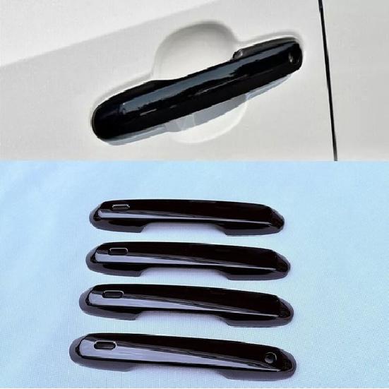 4x Gloss Black Side Door Handle Cover Trim For 2024-2025 Toyota Grand Highlander