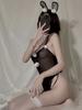 Sweet BodySuit See Through Mesh Open Crotch Lingerie Catsuit Sexy Bunny Uniform Temptation Lace Gauze Kawaii Rabbit Nightwear