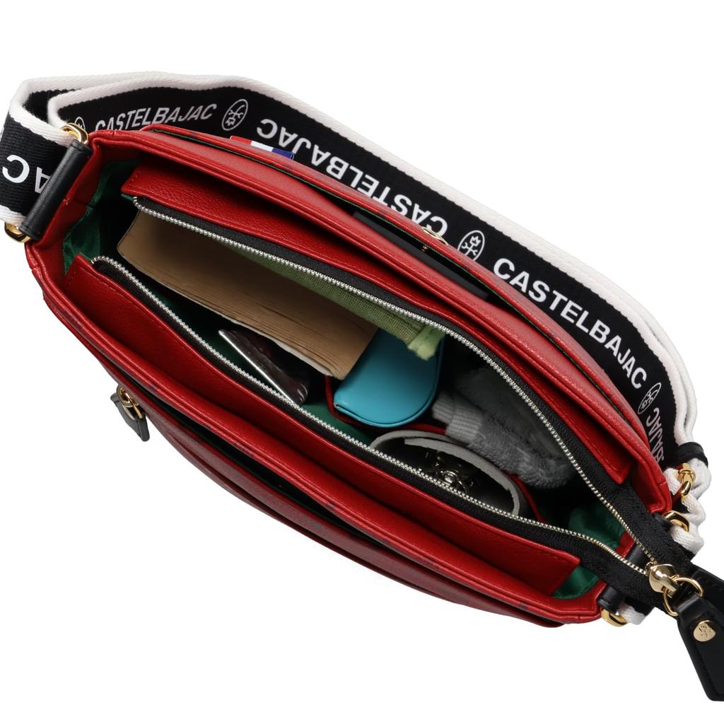 CASTELBAJAC Sasha Shoulder Bag, Men's, 48182, Red