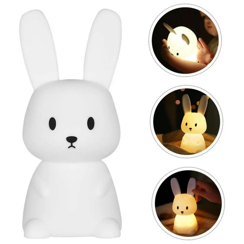 Bunny Lamp Cute Rabbit Lamp Color Changing Silicone Lamp Animal Lamp Rechargeable Night Light Toddler Night Light For Special