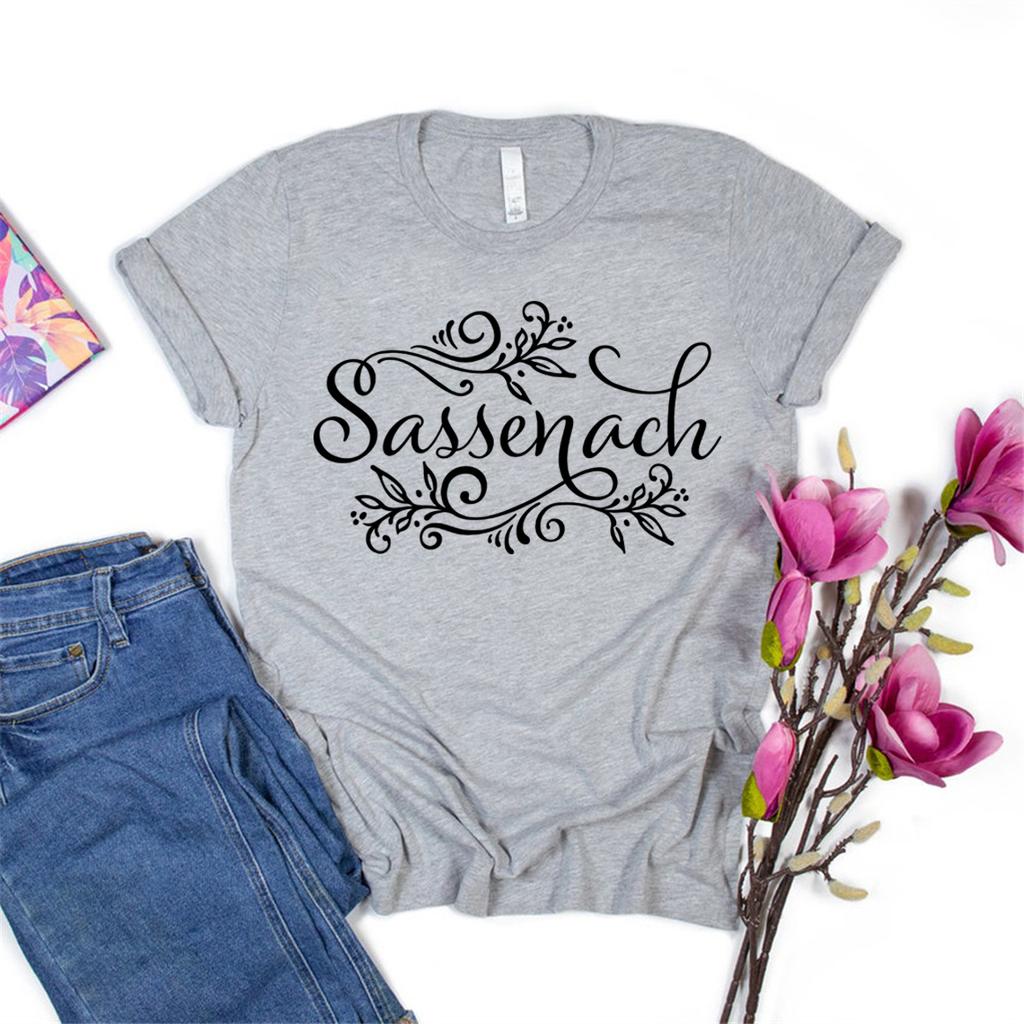 Sassenach Shirt Outlander Book Series T-Shirt Claire Jamie Fraser Shirts Outlander Tv Shows Inspired Tee Short Sleeve Tops