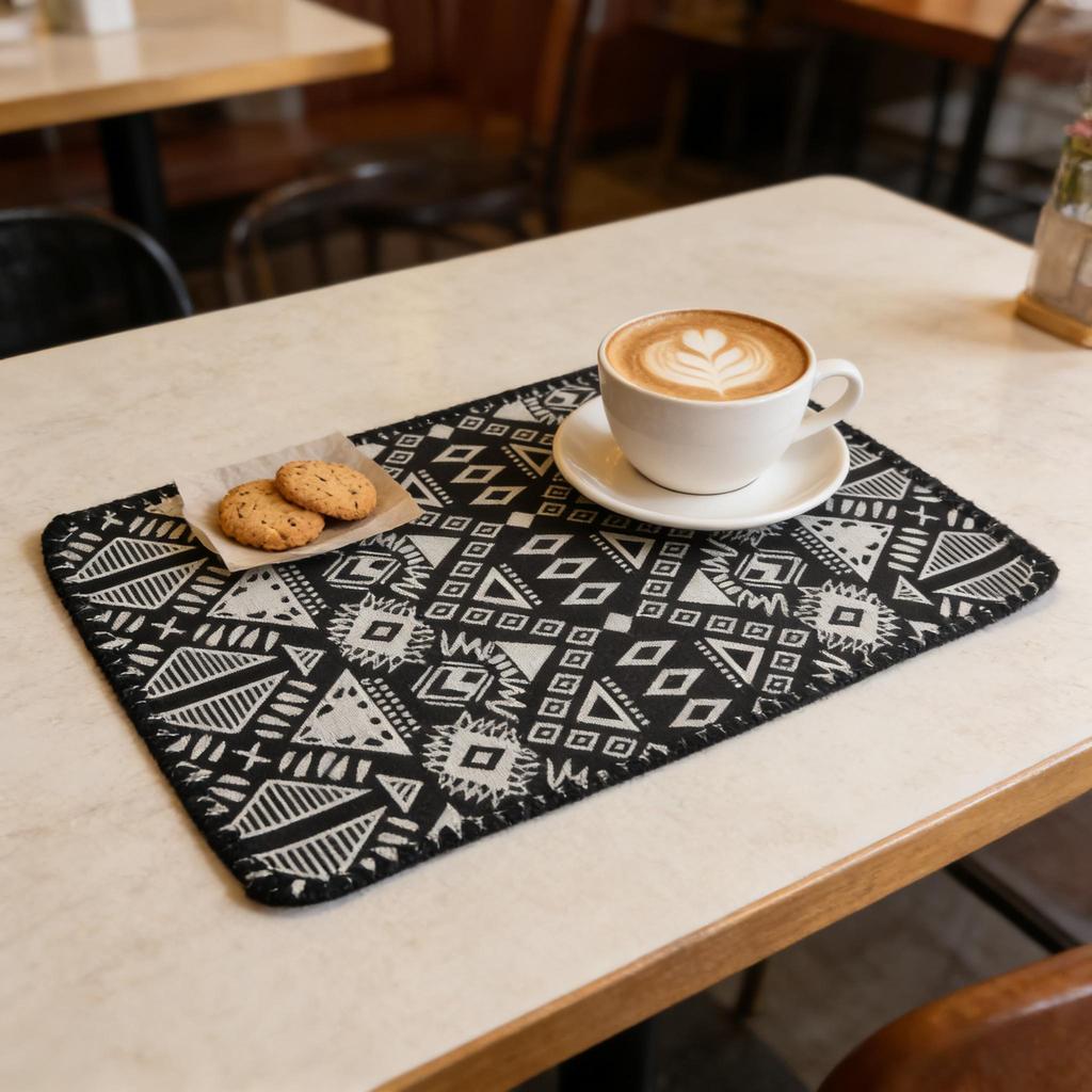 Cotton Linen Table Mats 12 x 18 Inch Washable Durable Easy Clean for Dining Table Kitchen Home Party Festival Decor Rectangular Farmhouse Placemats