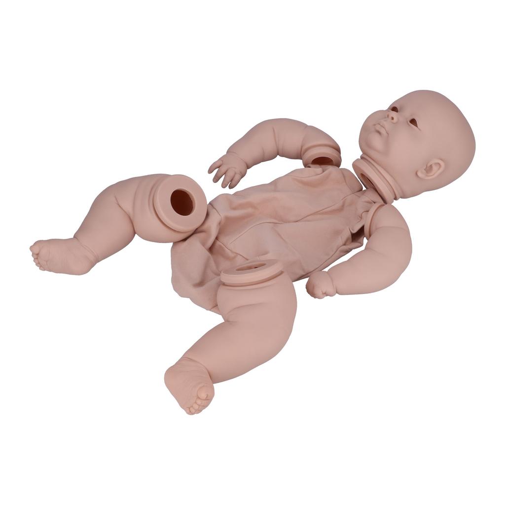 24 Inch Unpainted Reborn Baby Doll Vinyl DIY Simulated Infant Doll Mold Parts Set Toy