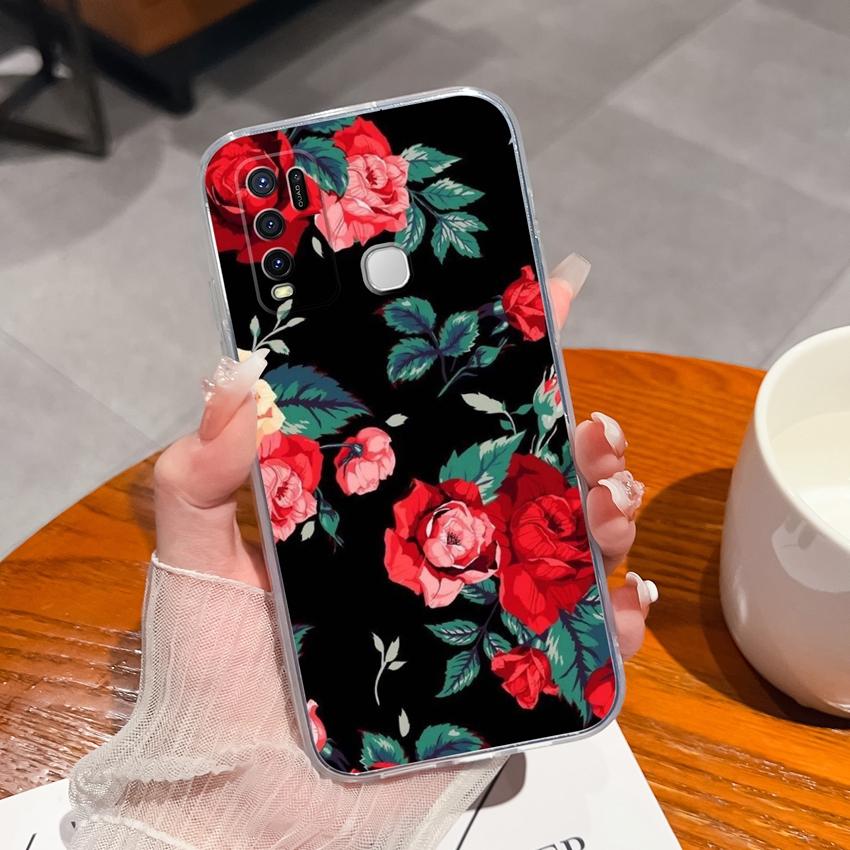 

Для Vivo Y75 Y78 Y50 Y91 Y67 Y73 Y55 Y91C Чехлы для телефонов Милые узоры панды Прозрачный ТПУ Высокое качество Пылезащитный Защитный чехол Для Vivo Бамперы Vivo Z6