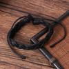 Eco-friendly Retro 4-Piece Wood & Leather Bead Bracelet Set