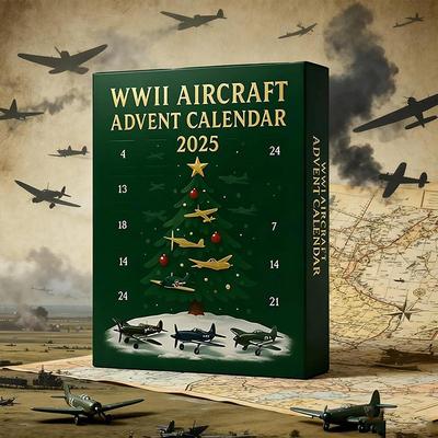 Unique Military-Themed Advents Calendar For Adults 24 Days Xmas Countdown Calendar With Unique Mini Airplane For Christmas Tree