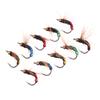 5/10Pcs Fly Fishing Lure Kit Artificial Insect Fishing Bait Fast Sinking Brass Bead Head Scud Fly Worm Trout Fishing Lure