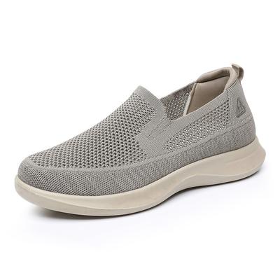 2025 Summer Men's Casual Shoes New Breathable Non-slip Sports Shoes Comfortable Soft-soled Slip-on Flat Shoes Zapatillas Hombre