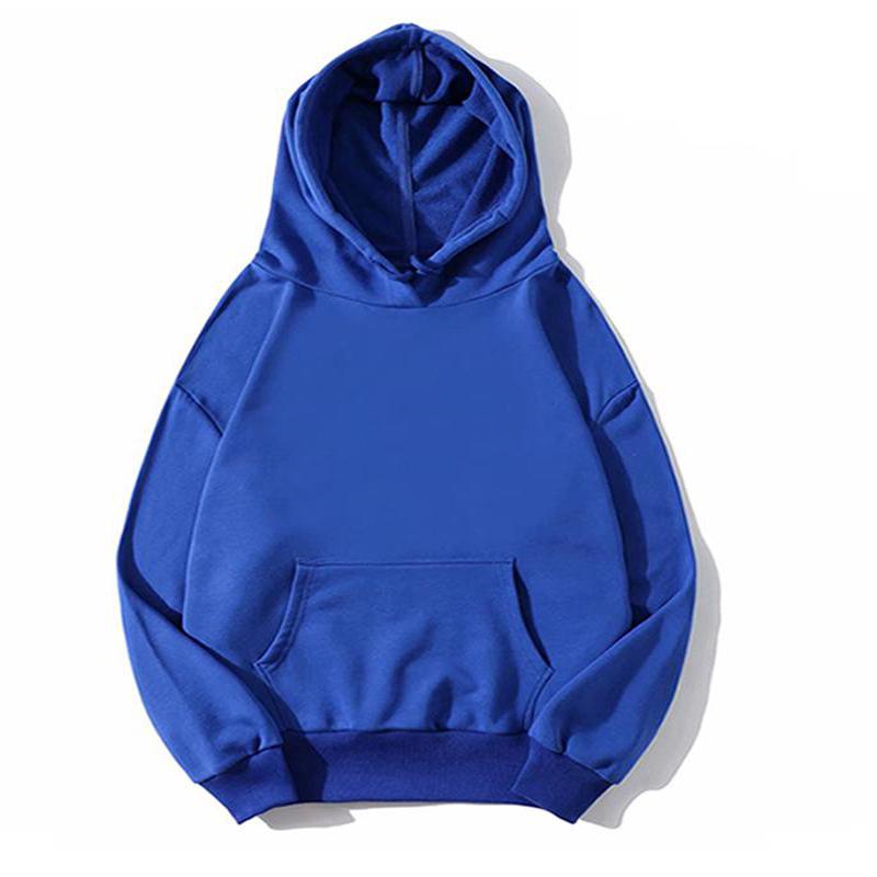 New Solid Color Men's Fashion Autumn and Winter Sweater Casual Hoodie Hooded Sweatshirt
