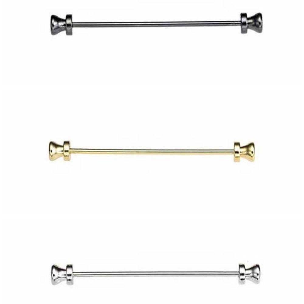 3 pcs Top Hat Design Tie Collar Needles Spiral Buckle Neckline Pins for Shirt  Women