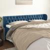 VidaXL Headboard with Ears Dark Blue 183x23x78-88 Cm Velvet3117544