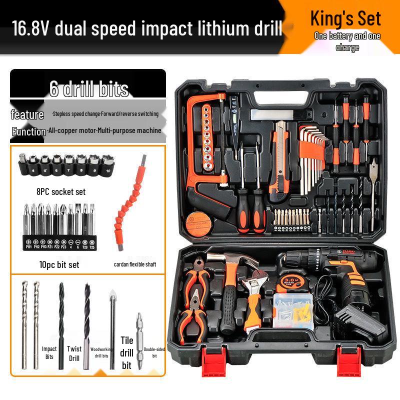 Multifunctional Electric Drill Set for Household & Car Repairs