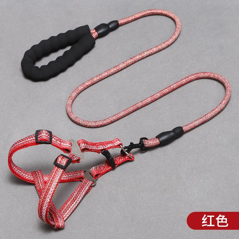 Zugseil Verstellbarer Hundebrustgurt Hundeleine Haustier Hundeleine Runde Leine Haustiergurt Zugbedarf