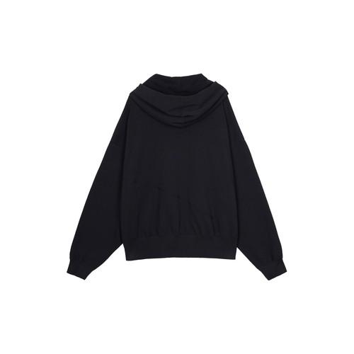Nike Women's Black Oversized Sweatshirt with Asymmetrical Pockets