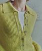IHR Deep Button Collar Knit / Lime