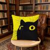 Black Cat Yellow Cartoon cushion cover Home Office Birthday Anniversary Gifts Soft Skin Friendly Cushion Cover