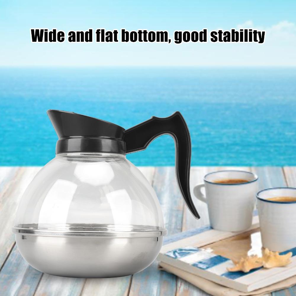 Stainless Steel Tea Pot Black Handle Tea Kettle Reusable Coffee Kettle  Coffee Making