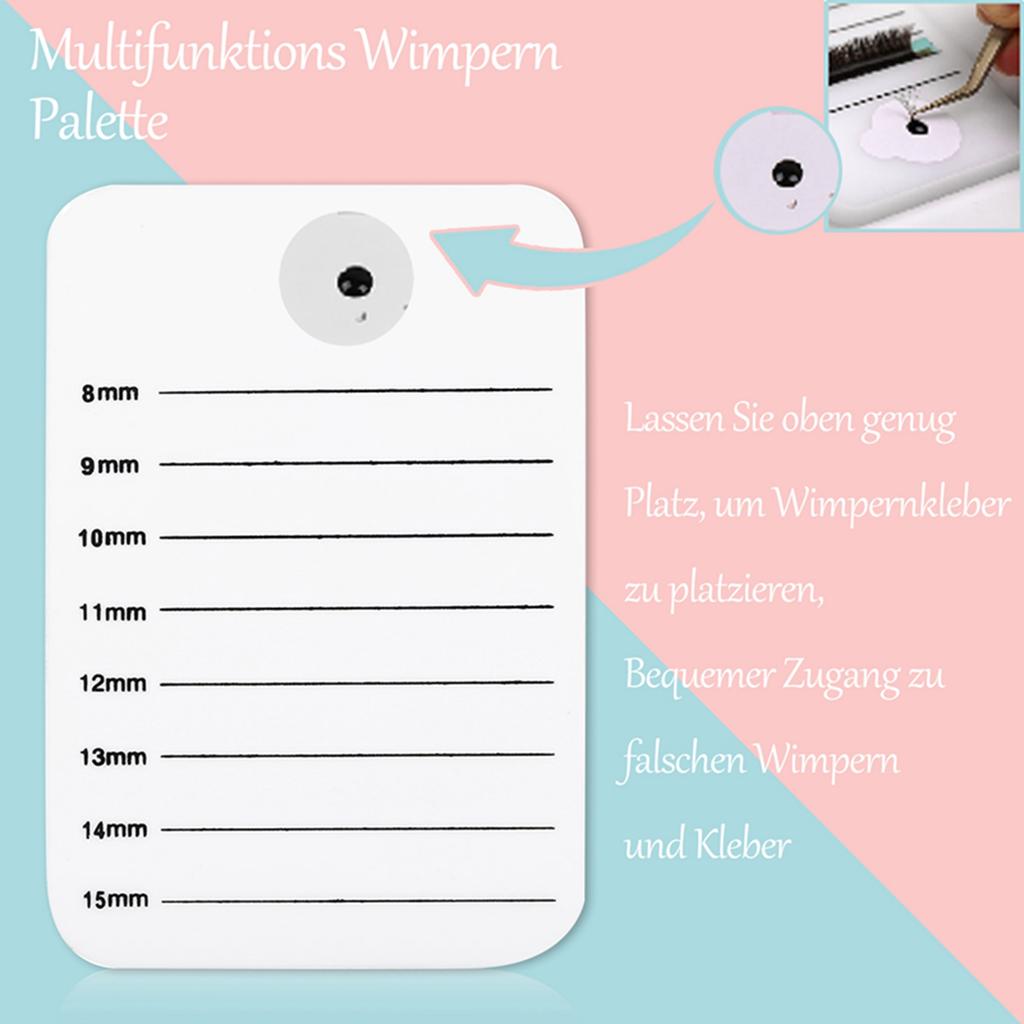 8-15mm Makeup Eyelash Tray Strip Stand Eyelash Extension Hand Plate Lashes Grafting Holder