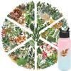 100 Pcs Colorful Plant Leaf Stickers - Transparent Decor for Journals, Phone Cases, Guitars, Backpacks RecordingYourLife Store