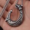 Vintage Fischhaken Anhänger für Herren Beliebter Anhänger Edelstahl Wikinger Halsketten für Damen Punk Hip Hop Party Schmuck Zubehör