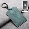 For Changan Deepal S7 SL03 NFC Card Sheepskin Car Key Case Remote Cover Shell Keychain Ring Holder Fob Bag Interior Accessories