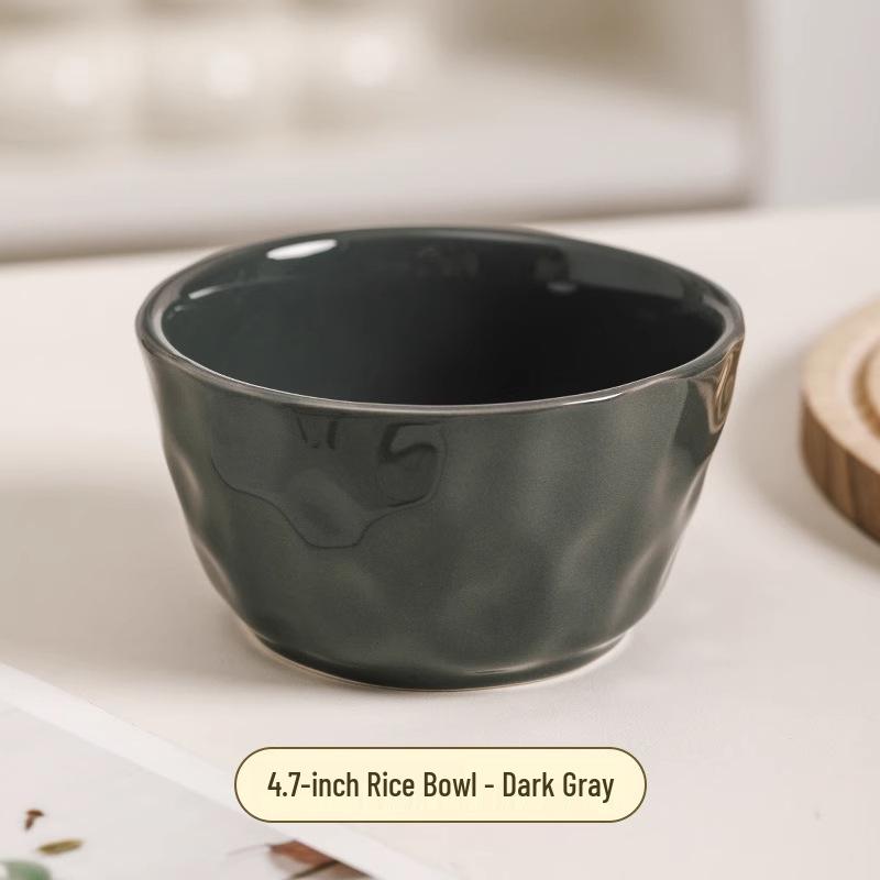 2023 Stylish 5-Inch Ceramic Rice Bowl, Perfect for Home and Personal Use