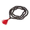 Black Rudraksha Mala 7 MM | Natural Rudraksha Beads Necklace | Meditation and Yoga Beads | Hindu Prayer Necklace | Sacred Jewelry | Unique Gift