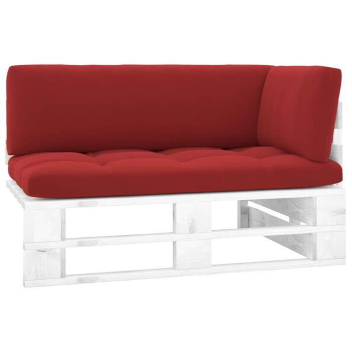 Maison Exclusive - Canapé d'angle palette de jardin Bois de pin imprégné de blanc