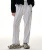 MUCENT Stitch Jogger Pants (Black,White Melange)