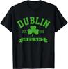 Dublin Ireland Est 988 Clover Leaf Shamrock St. Patricks Day Size L & XL T-Shirt