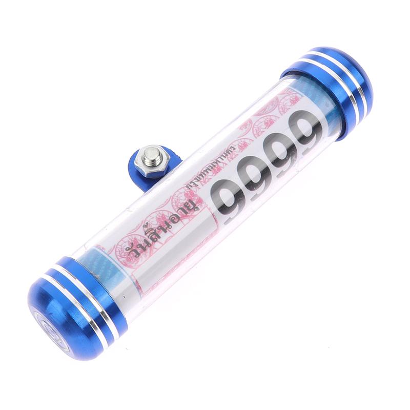 

1Pc мотоцикл мотоцикл трубка податковий диск циліндричний тримач рама номерний знак синій