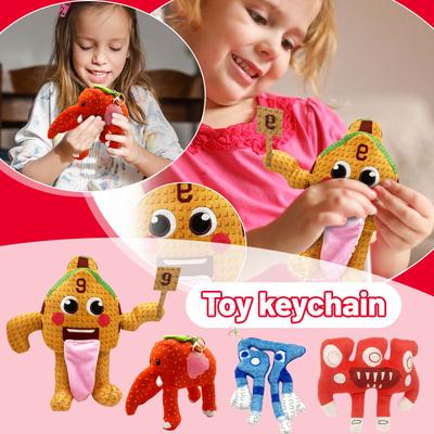 Plüschtier Schlüsselanhänger - Niedlicher Plüschtier Schlüsselring, Weicher Tragbarer Anhänger für Taschen/Schlüssel, Geschenk für Kinder & Erwachsene