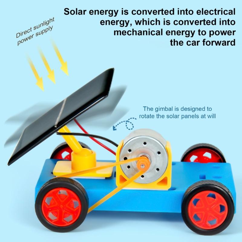 Solar Robot Car Model Set for Kid Aged 8+, Hands on Science Educational Toy, Building Science Experiment Engineering Set